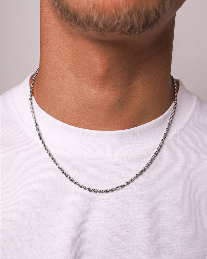 3MM White Gold Chain